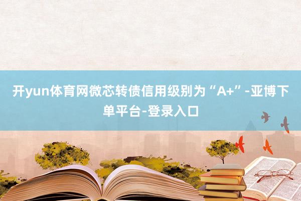 开yun体育网微芯转债信用级别为“A+”-亚博下单平台-登录入口