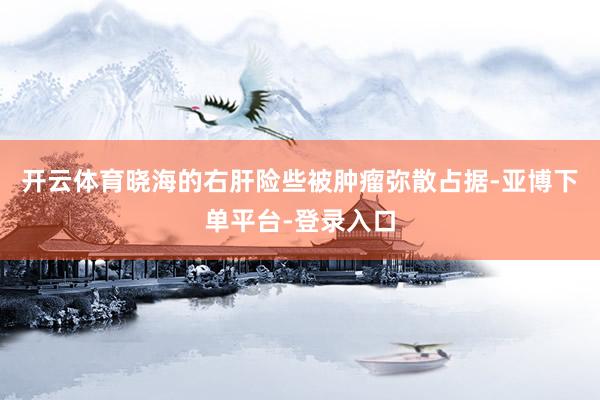 开云体育晓海的右肝险些被肿瘤弥散占据-亚博下单平台-登录入口